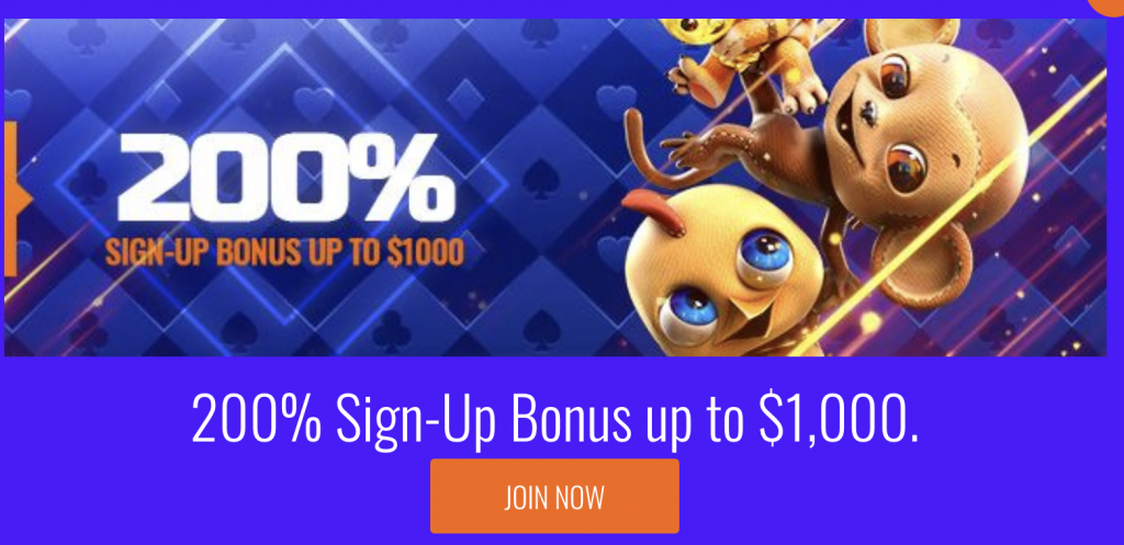 BigSpin Casino Bonus 200% up to $1,000