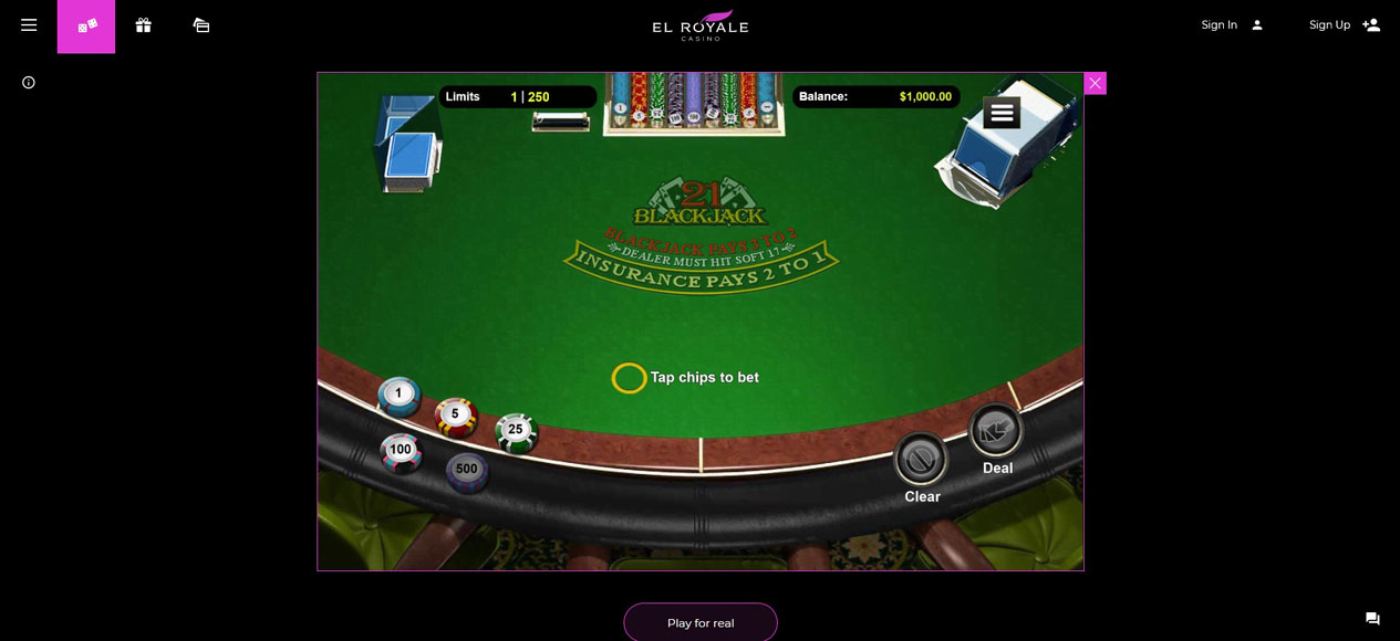 Blackjack Gameplay