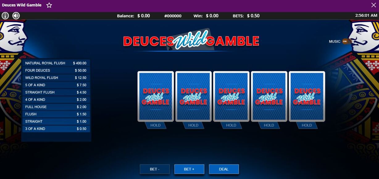 Super Slots Video Poker Desktop- Deuces Wild Gamble