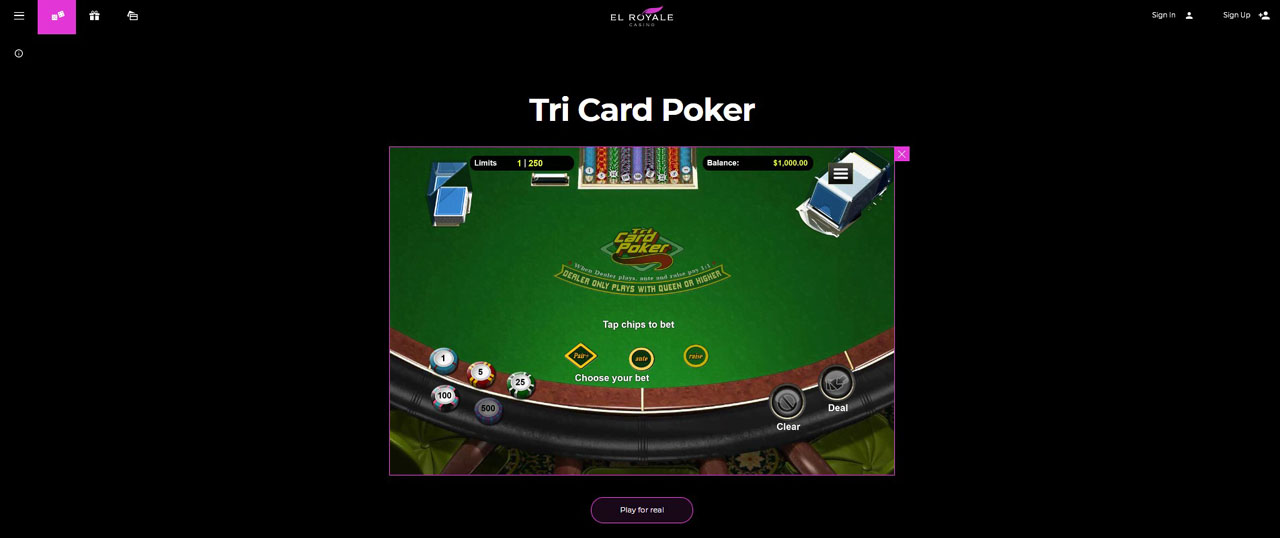 Video Poker Gameplay