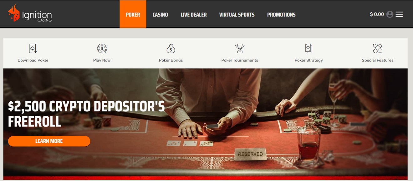 Ignition Casino Video Poker Desktop