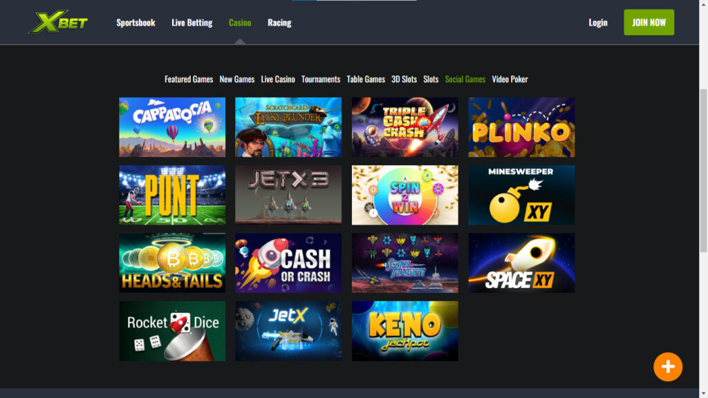 XBet Casino Social Games Desktop- Rocket Dice