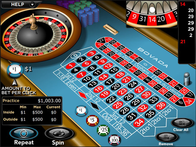 Roulette Games at Bovada Casino