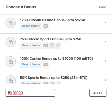 Use the Bovada Bonus Code and Play